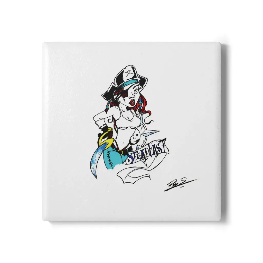 Coaster Pirate Lady (Square)