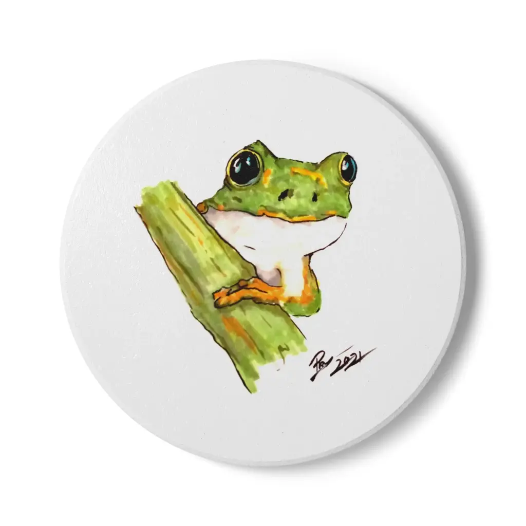 Coaster Little Frog (Round)
