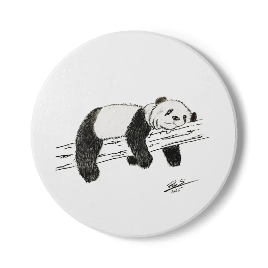 Coaster Sleeping Panda (Round)