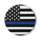 Back The Blue Coaster (round)