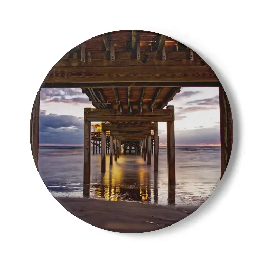 Coaster Crabby Joe's View From Below (Round)