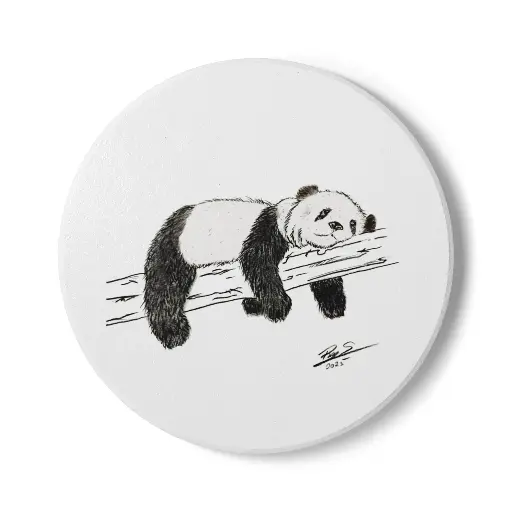 Coaster Sleeping Panda (Round)