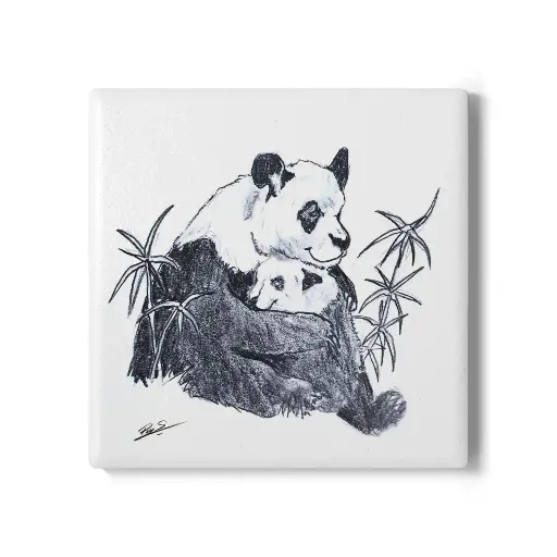 Coaster Panda Hug (Square)